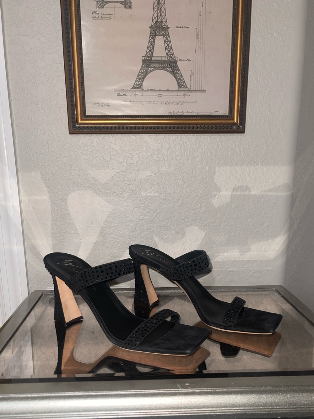 Giuseppe Zanotti Women's Vanilla Crystal Embellished Sandals Size 42 (MSRP $850) - Picture 7 of 11